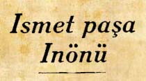 Ismet paşa İnönü