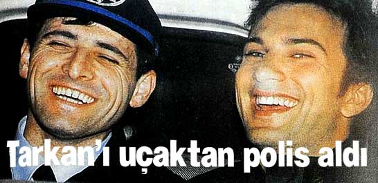 Tarkan'ı u&ccedil;aktan polis aldı