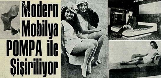 Modern Mobilya Pompa ile Şişiriliyor