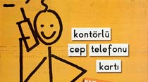 Kont&ouml;rl&uuml; cep telefonu kartı Hazır Kart