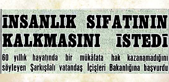 İnsanlık sıfatının kalmasını istedi