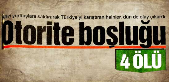 Otorite boşluğu: 4 &Ouml;l&uuml;