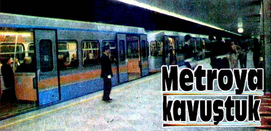 Metroya sevgi seli