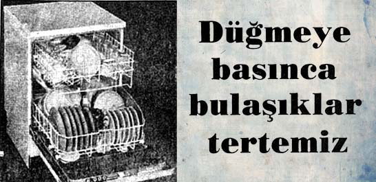 D&uuml;ğmeye basınca bulaşıklar tertemiz