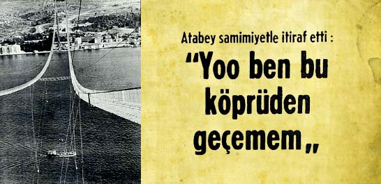 ''Yoo ben bu köprüden geçemem''