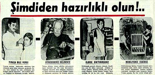 Tepeden tırnağa kadar vergi alınacak