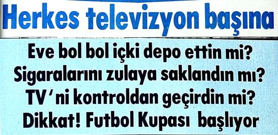 Herkes televizyon başına