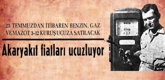 Akaryakıt fiatları ucuzluyor