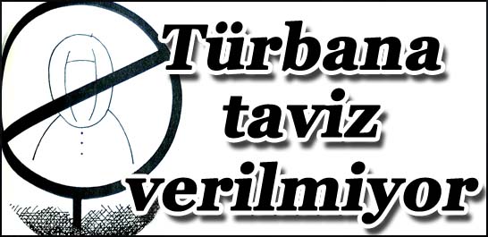 Türbana taviz yok