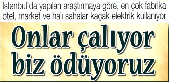 Onlar &ccedil;alıyor biz &ouml;d&uuml;yoruz