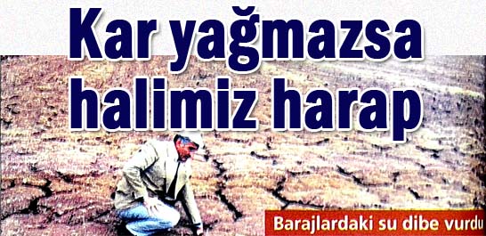 Kar yağmazsa halimiz harap