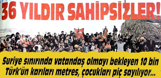 36 yıldır sahipsizler!