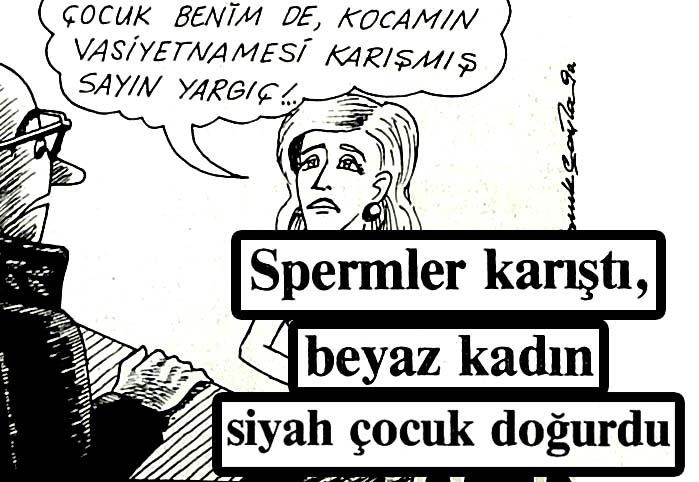 Spermler karıştı, beyaz kadın, siyah &ccedil;ocuk doğurdu