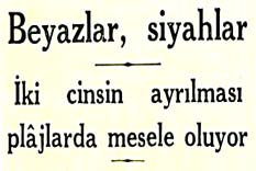 Beyazlar, siyahlar