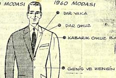 1960 erkek modasında ne var?