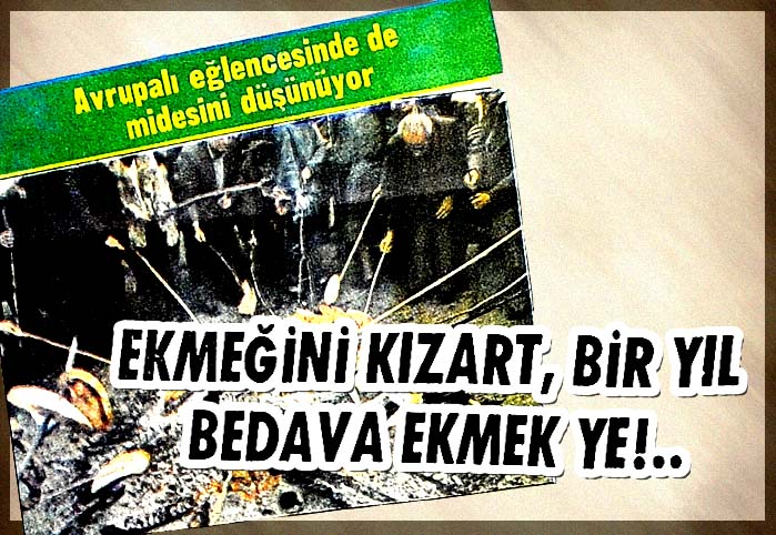 Avrupalı eğlencesinde de midesini d&uuml;ş&uuml;n&uuml;yor