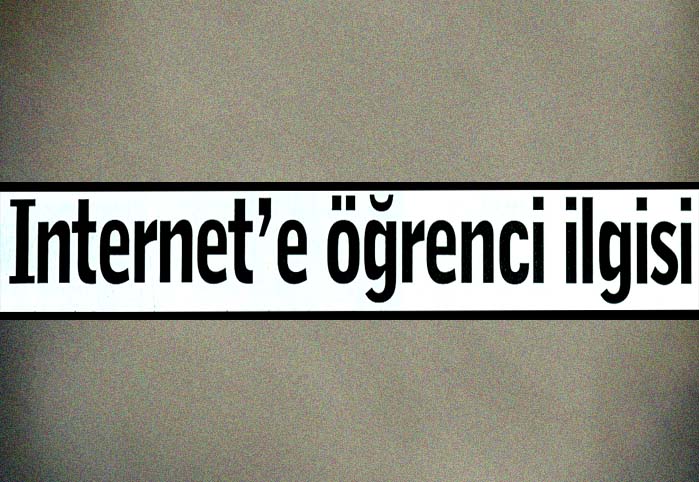 İnternet'e &ouml;ğrenci ilgisi