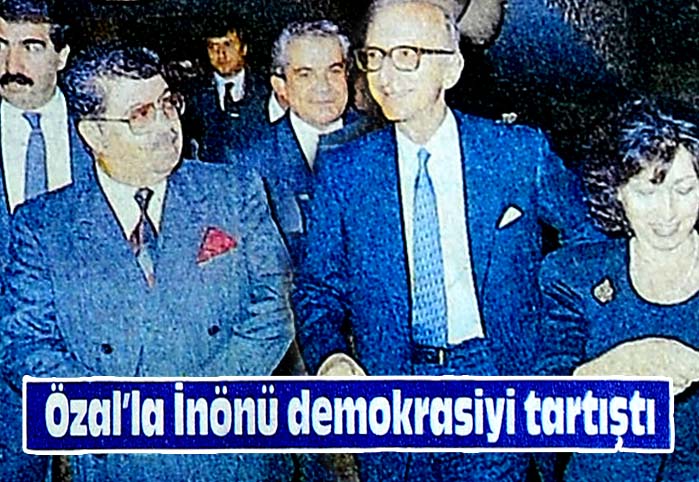 &Ouml;zal'la İn&ouml;n&uuml; demokrasiyi tartıştı