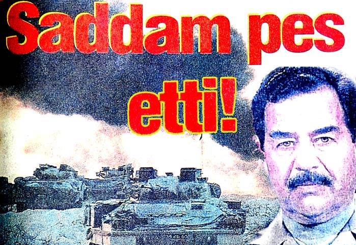 Saddam pes etti!